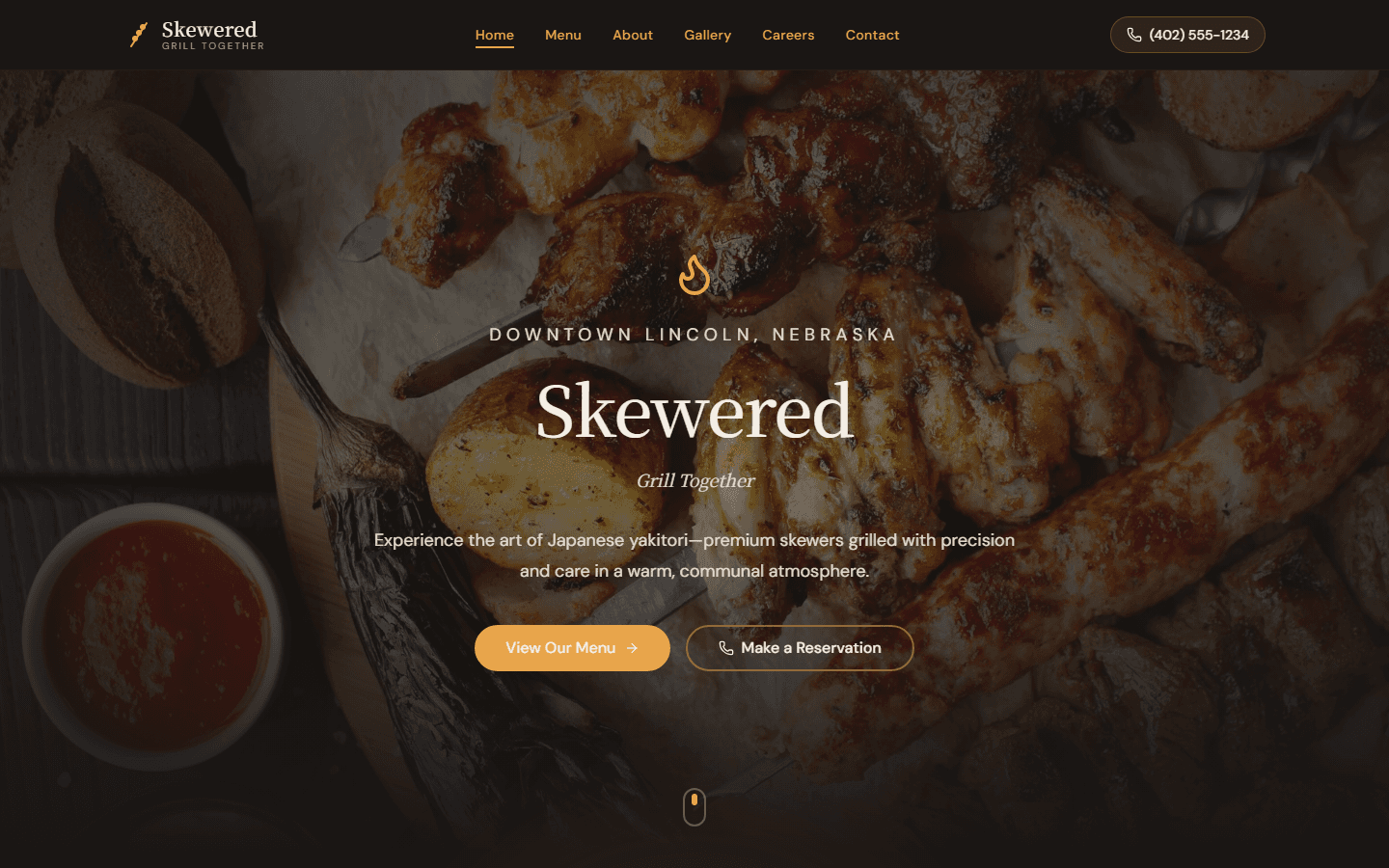 Screenshot of Skewered (Client Project)